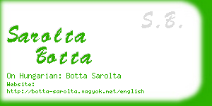 sarolta botta business card